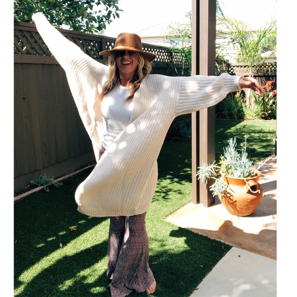 MAXI CARDIGAN ~ Powder beige - Picture 16 of 16